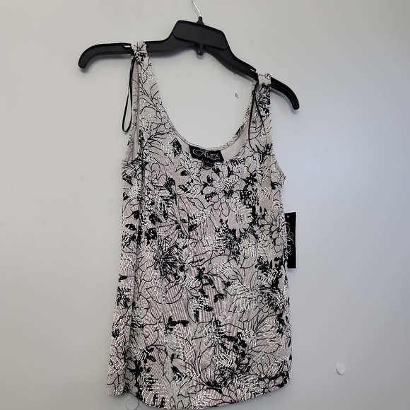 ALEX EVENINGS Women's Beaded Twin Set - Picture 11 of 12